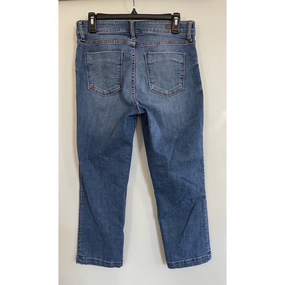 kut from the kloth Women’s high rise crop straight leg Denim Jeans Med Wash Sz 8 - Picture 6 of 6